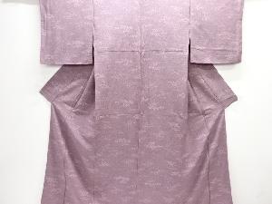 流水に花模様小紋着物